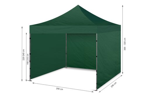 Namiot handlowy Basic 300 x 300 cm zielony na Arena.pl