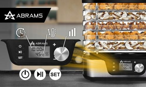 SUSZARKA DO GRZYBÓW WARZYW I OWOCÓW 600W REGULACJA TEMPERATURY TIMER 5 na Arena.pl