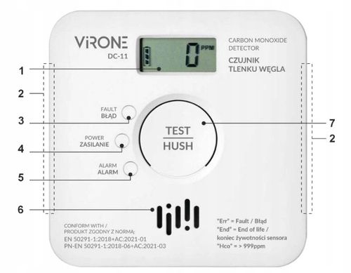 Czujnik Tlenku Węgla Detektor tlenku węgla Czadu NAJNOWSZY MODEL na Arena.pl