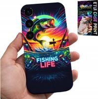 ETUI DO SAMSUNG GALAXY A24 4G - WZORY WĘDKARSKIE RYBY POŁÓW WĘDKA PLECKI