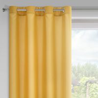 Zasłona jednokolorowa na przelotkach RITA 140X175 musztardowa
