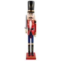 Dziadek do orzechów żołnierz drewniany ozdobna świąteczna figurka