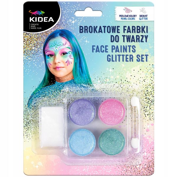 BROKATOWE FARBKI DO TWARZY KIDEA 5521 zdjęcie 1