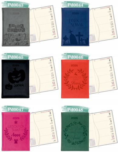 Kalendarz A6 2026 TYGODNIOWY KIESZONKOWY z grawerem prezent Z IMIENIEM na Arena.pl