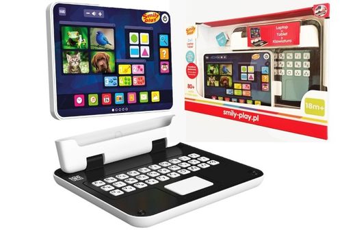 83680 LAPTOP TABLET 2w1 KOMPUTER EDUKACYJNY MÓWI PL DUŻY Smily Play na Arena.pl