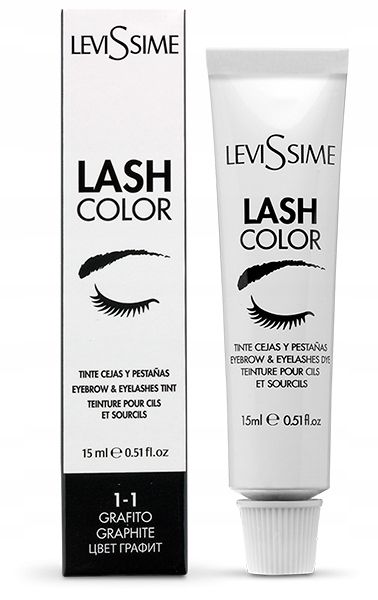 LeviSsime Farba Henna Do Brwi i Rzęs Lash Color 1-1 Graphite 15ml zdjęcie 1