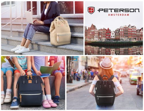 plecak materiałowy ptn beta-0350 ecru na Arena.pl