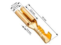Konektor nieizolowany płaski żeński 2,8/16 100szt.