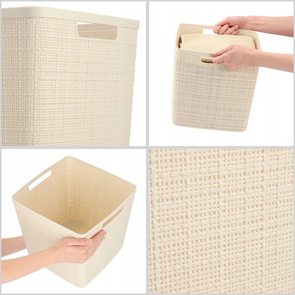 Curver Koszyk Pojemnik Organizer Z Uchwytami 17L zdjęcie 3