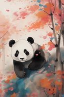 Plakat 53x81cm Panda wśród Klonów