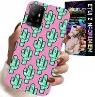 ETUI DO OPPO RENO 5Z / A94 5G - KAKTUSY, KAKTUS NA RÓŻOWYM TLE + FOLIA