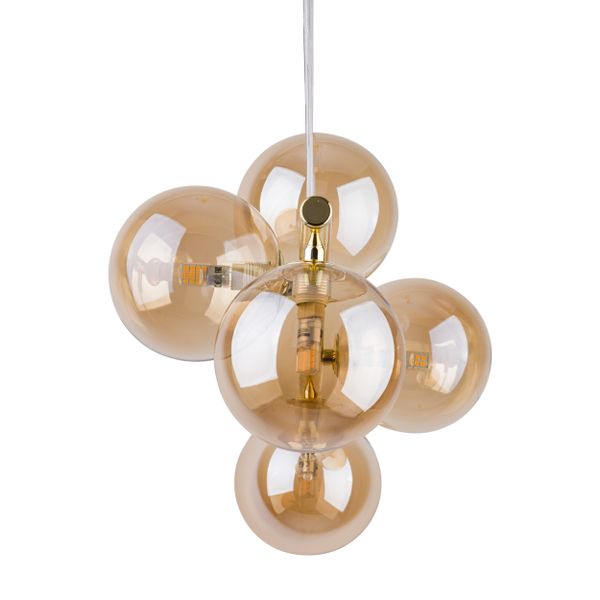 ESTERA GOLD LAMPA WISZĄCA 5 PŁ zdjęcie 7