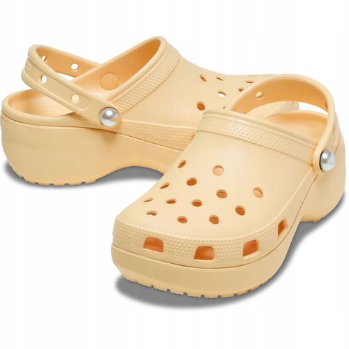 Crocs Damskie Buty Chodaki Klapki Platforma Classic Pearl 211231 Clog 39-40 na Arena.pl