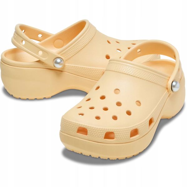 Crocs Damskie Buty Chodaki Klapki Platforma Classic Pearl 211231 Clog 39-40 zdjęcie 2