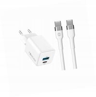 Szybka ładowarka GaN 20W 2 wejścia długim z kablem 2m do Xiaomi 11T Pro 5G