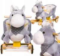 BUJAK JEŹDZIK KONIK NA BIEGUNACH 2w1 BUJANY KOŃ Kółka Dźwięki