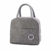 Torba Termiczna Piknikowa LUNCH BOX Oxford 300 Jedzenie Napoje Leki Szara