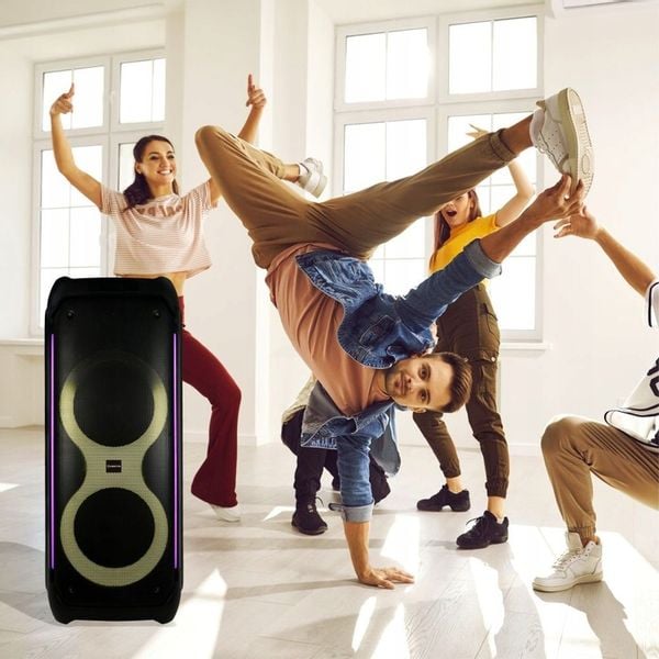 Głośnik Bluetooth Karaoke Manta Przenośny Athos Mikrofon USB Power Audio zdjęcie 12