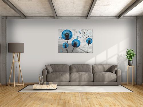 Obraz Dmuchawce w niebieskim 100x70 PŁÓTNO na Arena.pl