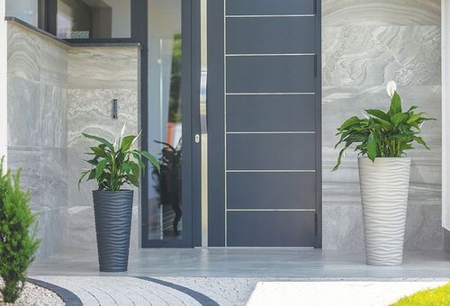 Doniczka okrągła Sahara Dunes Slim 30 | Czarny na Arena.pl