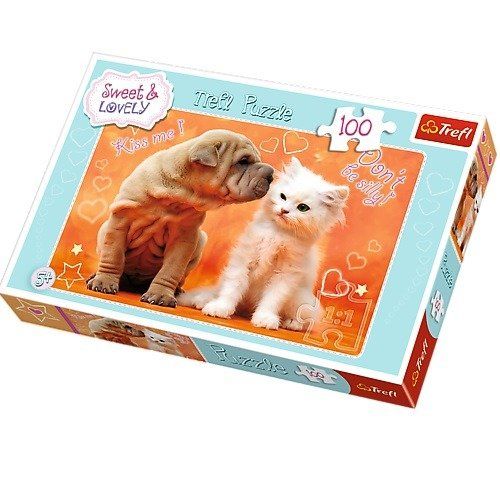 Trefl - Puzzle Całusy 100 elementów 16264 na Arena.pl