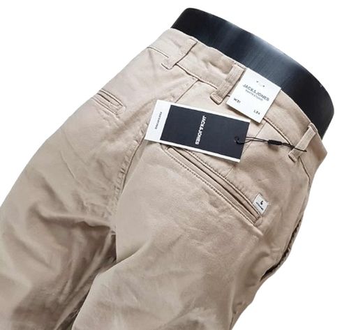 Męskie spodnie Jack&Jones -Jpstollie Jjdave Chino Regular jasny beż W31/L34 na Arena.pl
