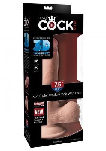 plus 7,5' triple density cock with balls king cock na Arena.pl
