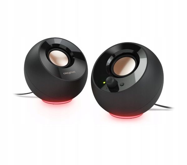 Głośniki komputerowe Creative Pebble SE RGB Czarne zdjęcie 1