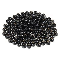 Drewniane koraliki KULA 8mm 120szt. czarne