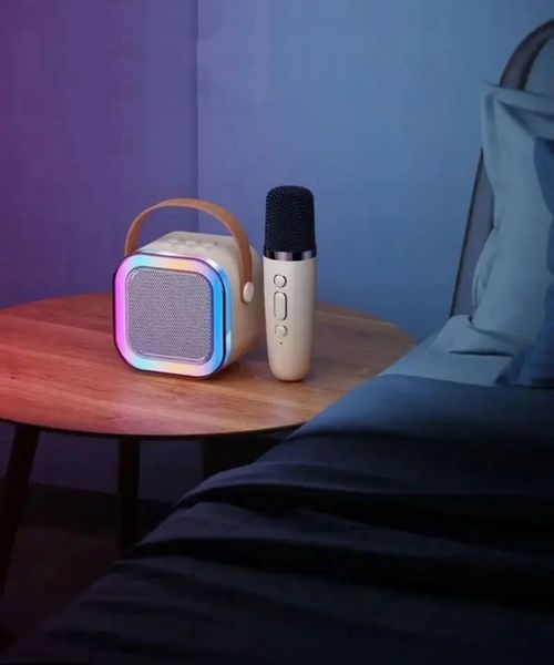 GŁOŚNIK BLUETOOTH PRZENOŚNY KARAOKE RGB MIKROFON USB SD MINI JACK zdjęcie 10