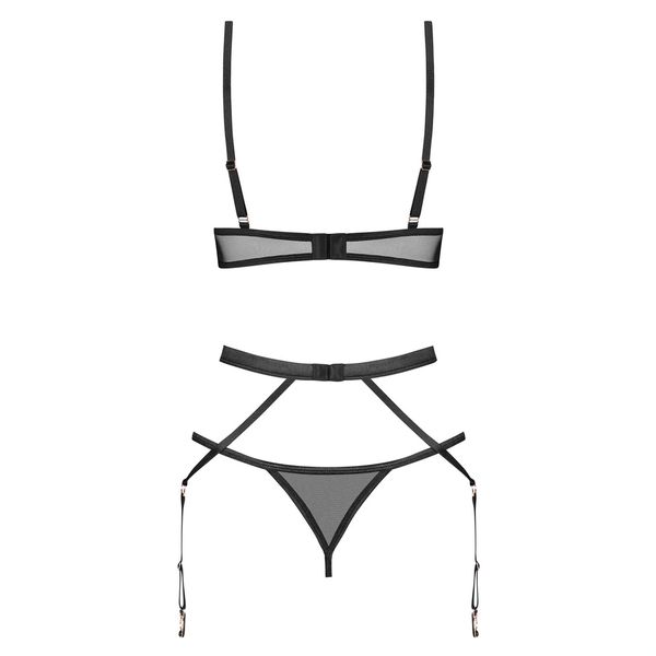 Komplet Bielizny Erotycznej Obsessive - Euridia 3-PCS Set M/L zdjęcie 3