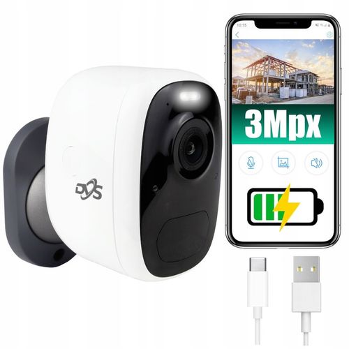 KAMERA NA BATERIE BEZPRZEWODOWA AUDIO IP WIFI 3MPX DWUSTRONNE AUDIO SLOT SD na Arena.pl