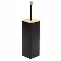 Szczotka do WC toalety czarna łazienkowa toaletowa bambus zamknieta YOKA