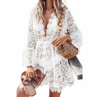 Narzutka plażowa sukienka tunika pareo boho 46 3XL