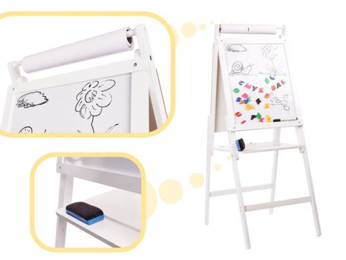 Tablica magnetyczna kredowa + magnesy biała XXL na Arena.pl