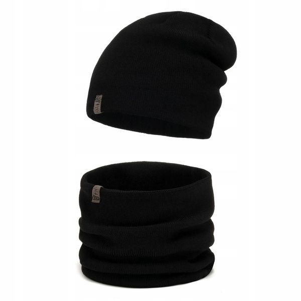 MODNY ciepły KOMPLET MĘSKI CZAPKA + KOMIN TUBA na jesień i zimę kolor M2 zdjęcie 1