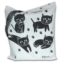 Torba impregnowana zapinana Kotki miau