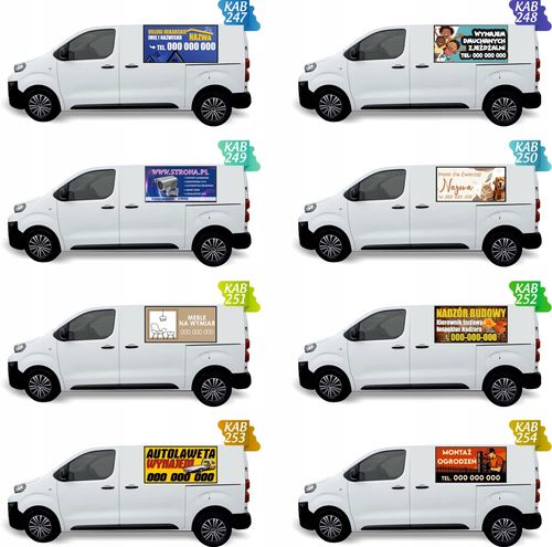 Reklama Naklejka na samochód 0,5 m2 PASIEKA MIÓD DANE TWOJEJ FIRMY na Arena.pl