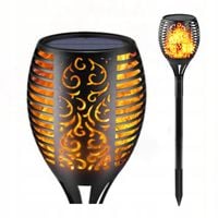 Lampka ogrodowa SOLARNA POCHODNIA 78cm LED PŁOMIEŃ