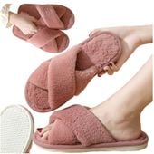 Kapcie pantofle domowe obuwie laczki damskie 40-41 miękkie pluszowe miękkie