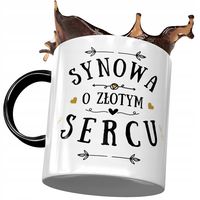 Kubek Czarny Dla Synowej Żony Syna Na Prezent Z Nadrukiem Ze Zdjęciem