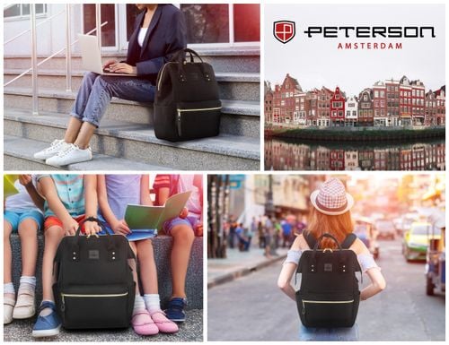 plecak materiałowy ptn alfa-5983 black na Arena.pl