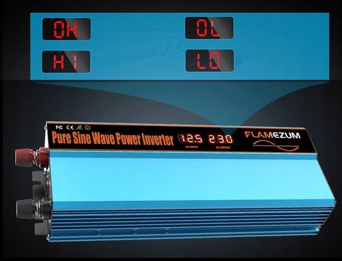 Przetwornica FLAMEZUM 1000/2000 W z 12 V/230 V czysta sinusoida 2xUSB 1x230 na Arena.pl