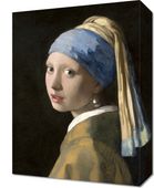 Obraz 30x40cm  Dziewczyna z Perłą, Vermeer Vintage do Salonu