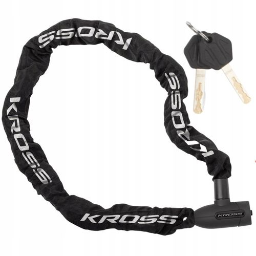 ZAPIĘCIE Rowerowe ŁAŃCUCH KROSS BLOKADA Zabezpieczenie Do Roweru Kluczyki na Arena.pl