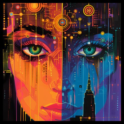 Plakat 40x40cm Cyfrowa Psyche na Arena.pl