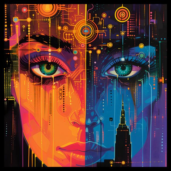 Plakat 40x40cm Cyfrowa Psyche zdjęcie 2