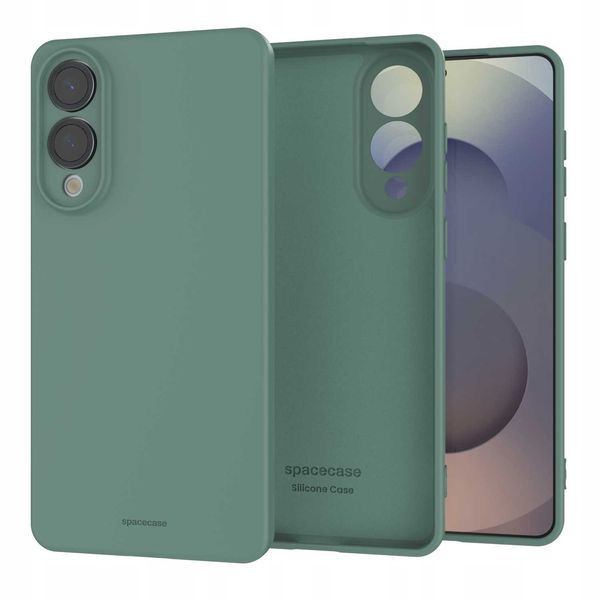 Spacecase Silicone Case 3.0 Galaxy S25 Edge Dark Green zdjęcie 2