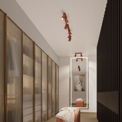 Plafon KARBON 60 ochra czerwona na Arena.pl