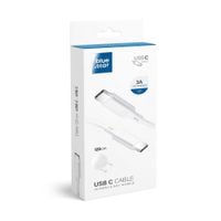 Kabel USB C do USB C Blue Star 3A 1,2 m biały
